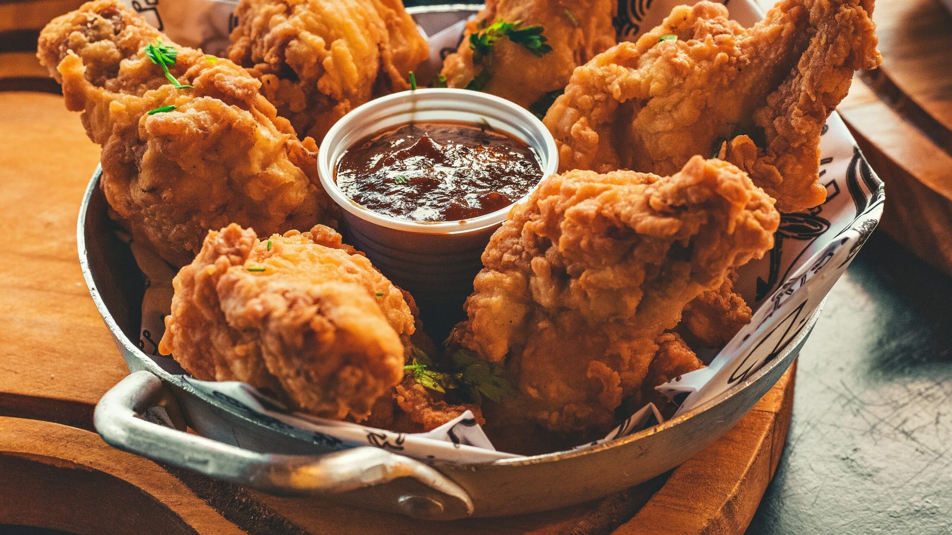 Poulet frit fast food